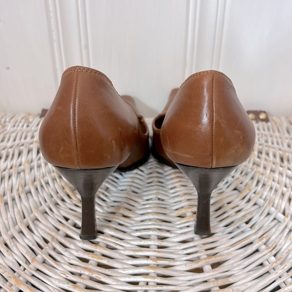 Tan coloured SERGIO ROSSI shoes - Picture 3 of 9